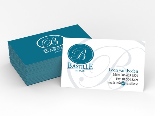 Bastille Fit-Outs business card design by DezignZA