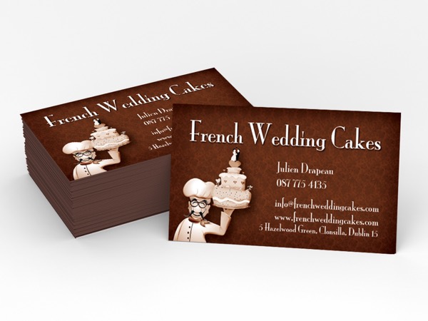 French Wedding Cakes business card design by DezignZA