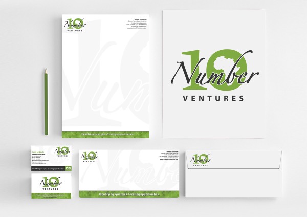 Number10Ventures corporate identity by DezignZA