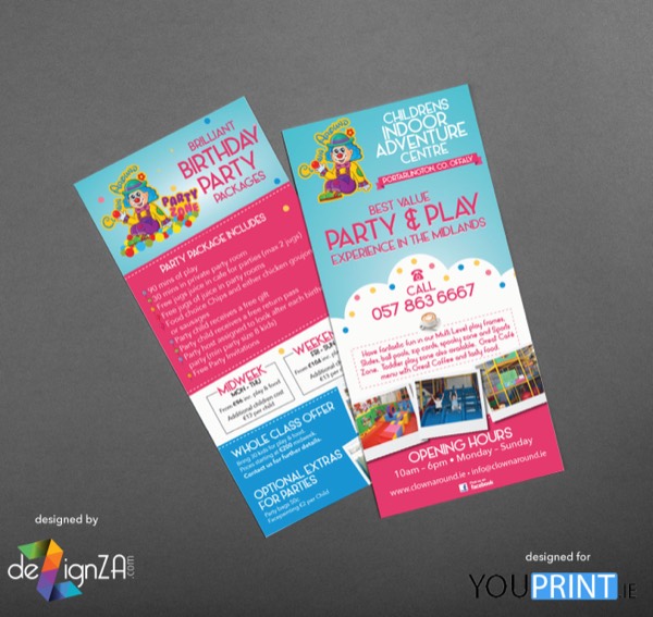 Clown Around Flyer print design by DezignZA