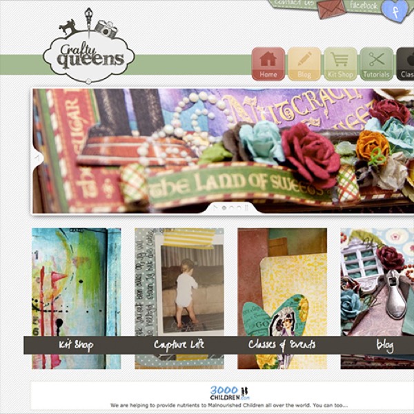 The Crafty Queens website designed and built by DezignZA