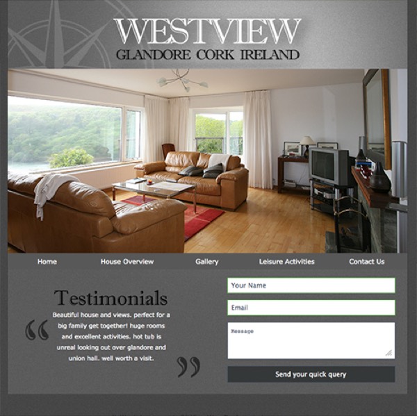 Westview House website designed and built by DezignZA