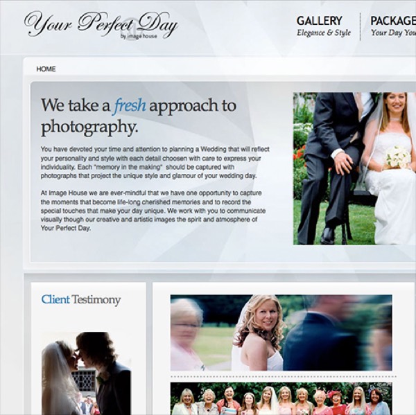 Your Perfect Day Photography website designed and built by DezignZA