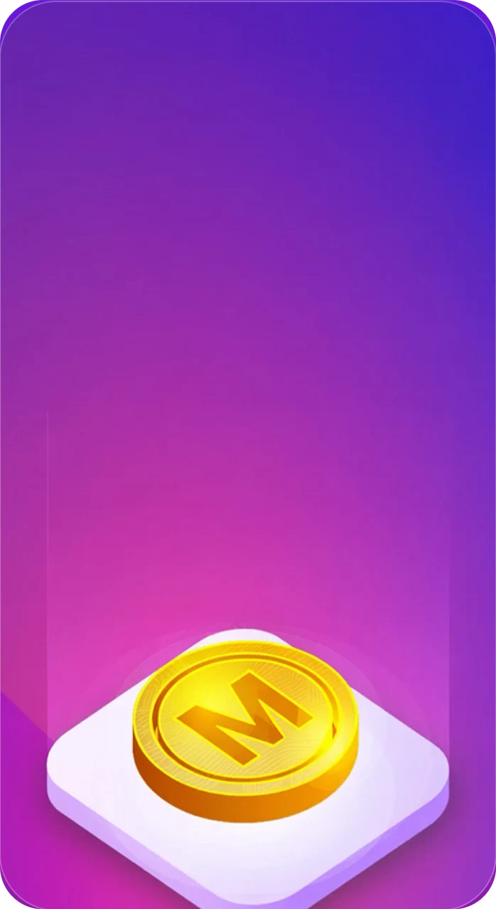 The Marginator app icon: a gold M coin on a white tile