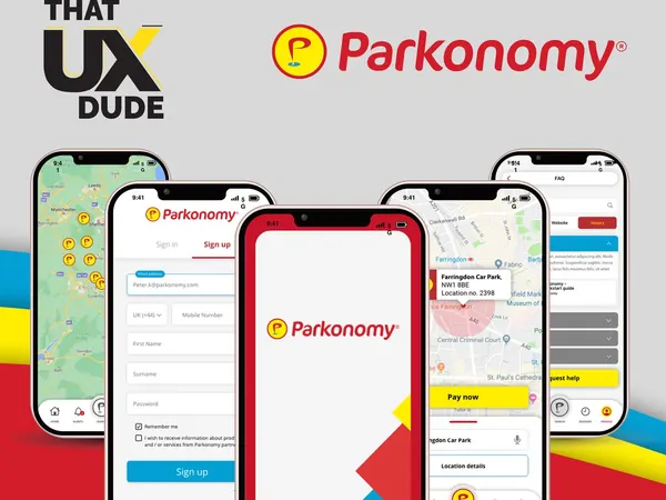 Parkonomy UX and UI design