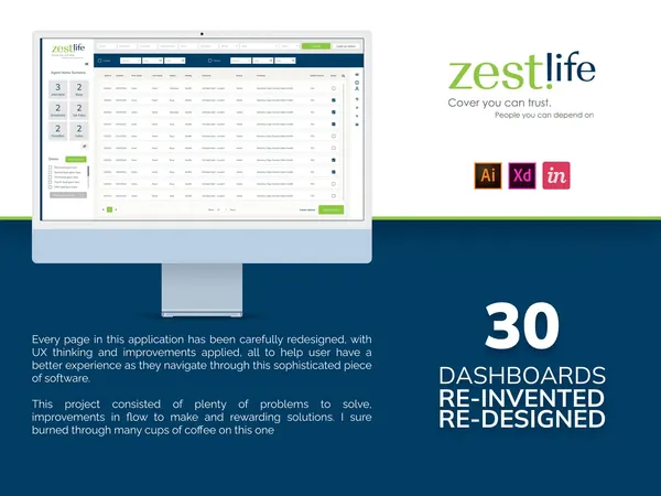 ZestLife UX and UI design